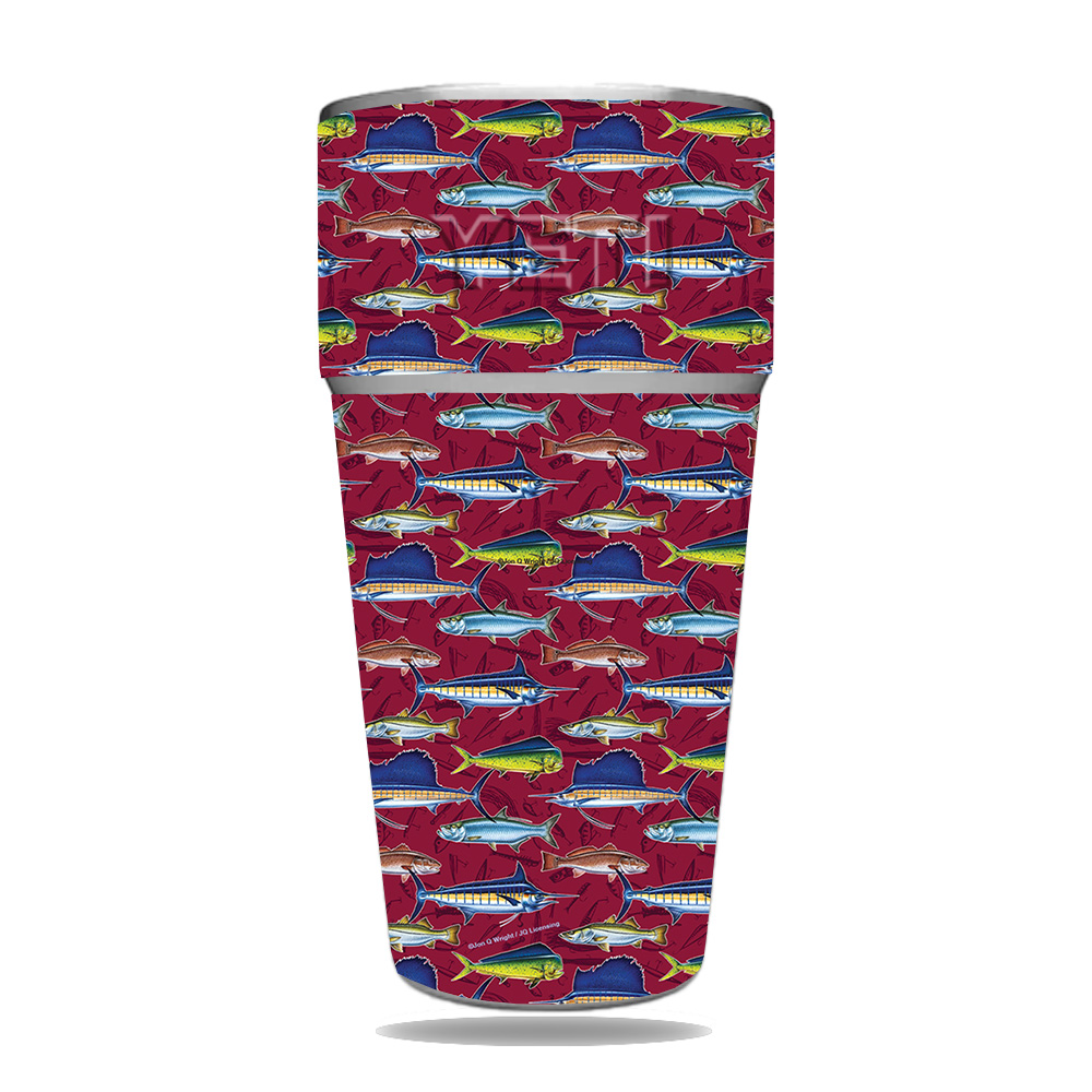 Picture of MightySkins YERAM26SI-Saltwater Collage Skin for Yeti Rambler 26 oz Stackable Cup - Saltwater Collage