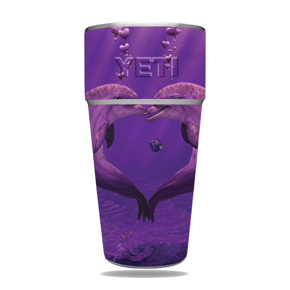 Picture of MightySkins YERAM26SI-Sea Of Hearts Skin for Yeti Rambler 26 oz Stackable Cup - Sea of Hearts