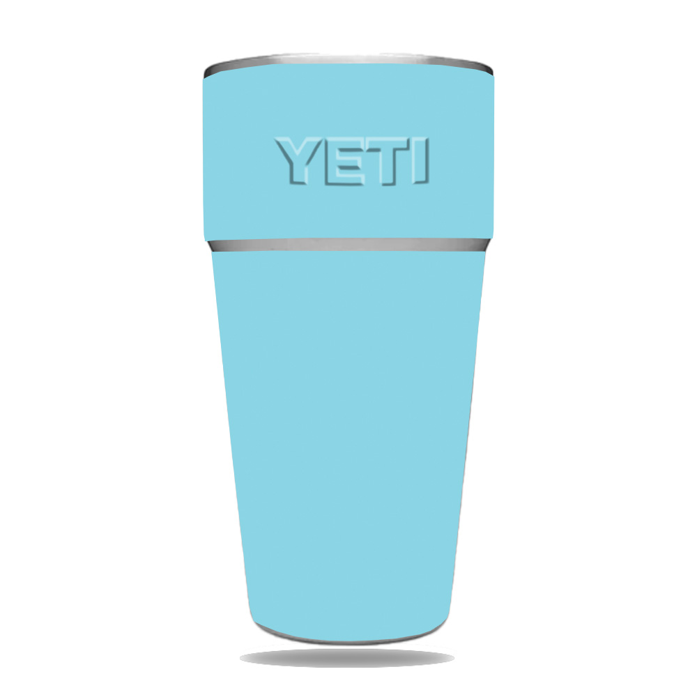 Picture of MightySkins YERAM26SI-Solid Baby Blue Skin for Yeti Rambler 26 oz Stackable Cup - Solid Baby Blue