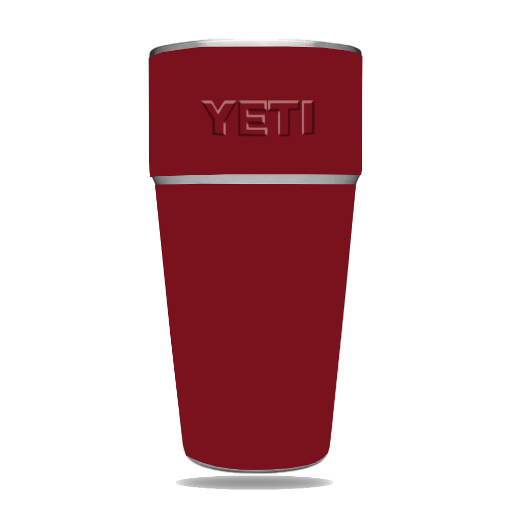 Picture of MightySkins YERAM26SI-Solid Burgundy Skin for Yeti Rambler 26 oz Stackable Cup - Solid Burgundy