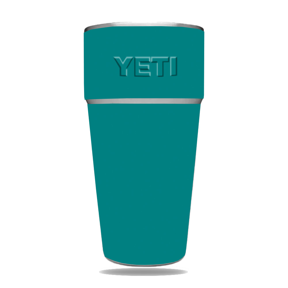 Picture of MightySkins YERAM26SI-Solid Teal Skin for Yeti Rambler 26 oz Stackable Cup - Solid Teal