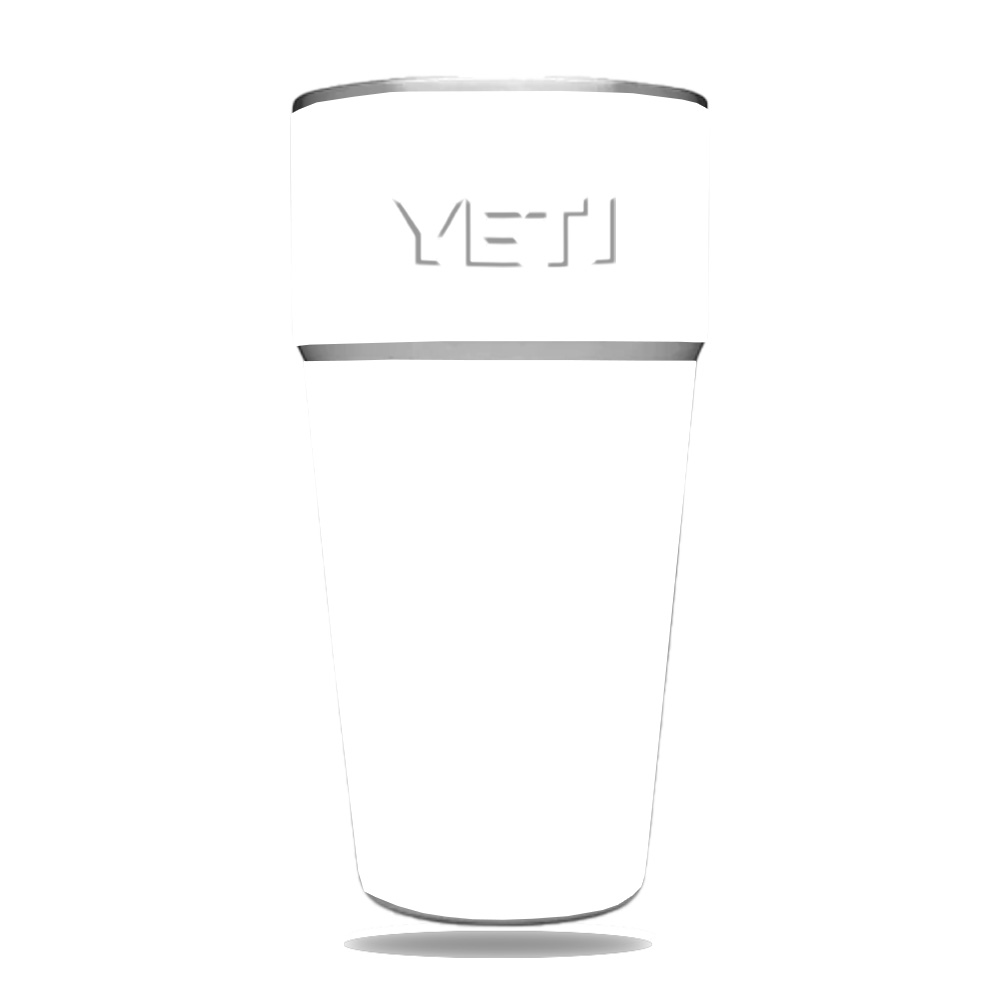 Picture of MightySkins YERAM26SI-Solid White Skin for Yeti Rambler 26 oz Stackable Cup - Solid White