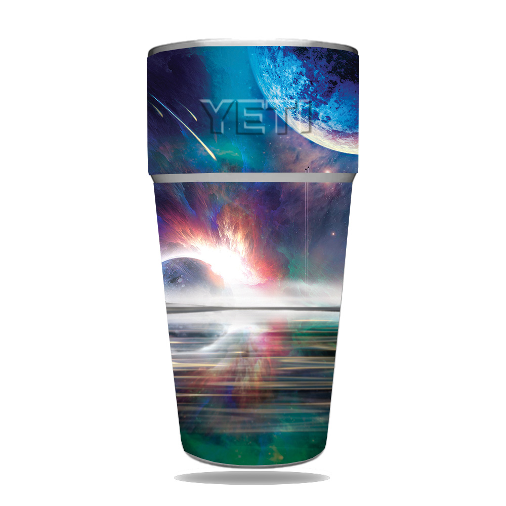 Picture of MightySkins YERAM26SI-Space Horizon Skin for Yeti Rambler 26 oz Stackable Cup - Space Horizon