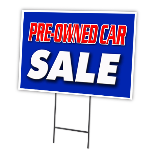 SignMission C-1216-DS-Pre-Owned Car Sale