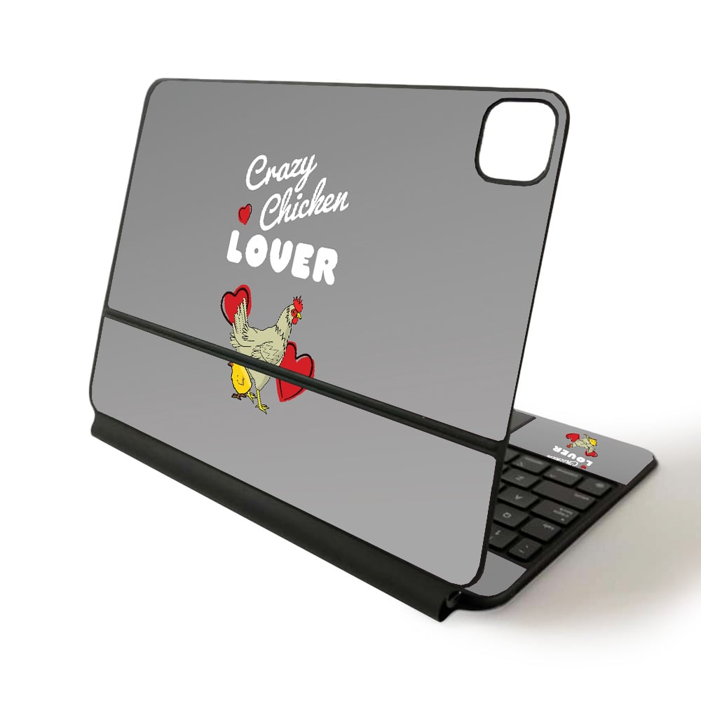 APIPSK1120-Crazy Chicken Lover Skin for Apple Magic Keyboard for iPad Pro 11 in. 2020 - Crazy Chicken Lover -  MightySkins