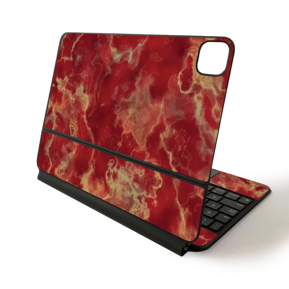 APIPSK1120-Crimson Marble Skin for Apple Magic Keyboard for iPad Pro 11 in. 2020 - Crimson Marble -  MightySkins