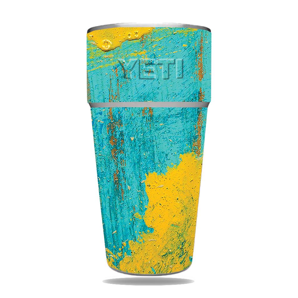 Picture of MightySkins YERAM26SI-Acrylic Blue Skin for Yeti Rambler 26 oz Stackable Cup - Acrylic Blue