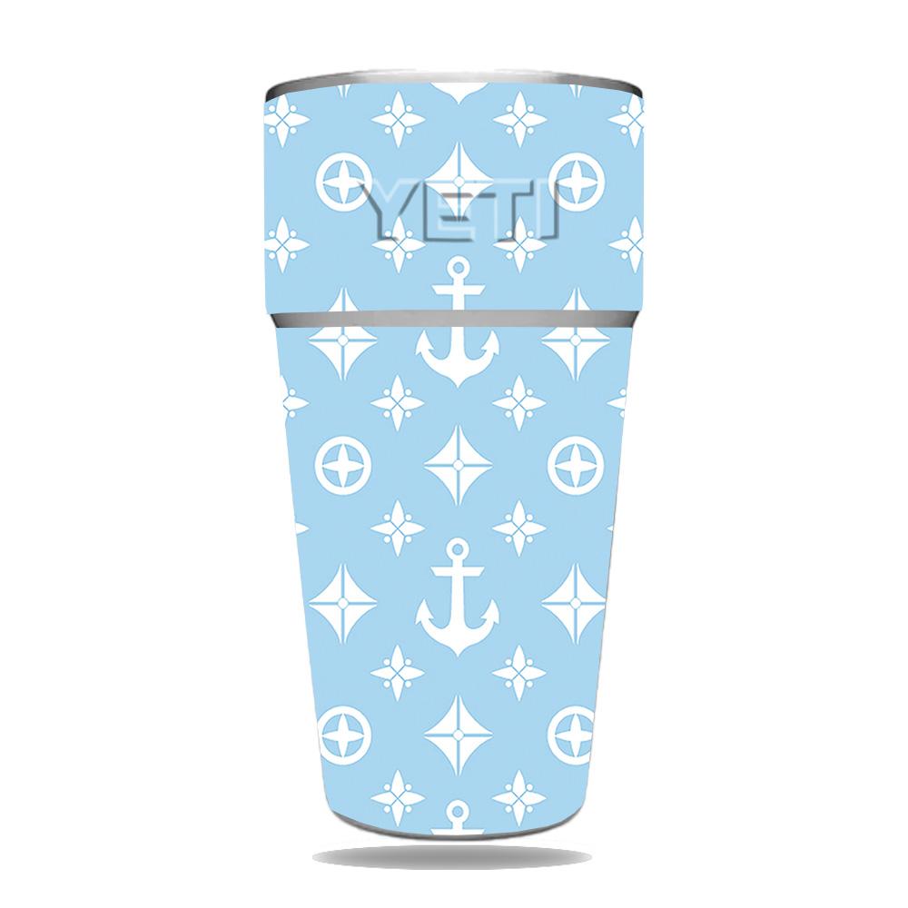 Picture of MightySkins YERAM26SI-Baby Blue Designer Skin for Yeti Rambler 26 oz Stackable Cup - Baby Blue Designer
