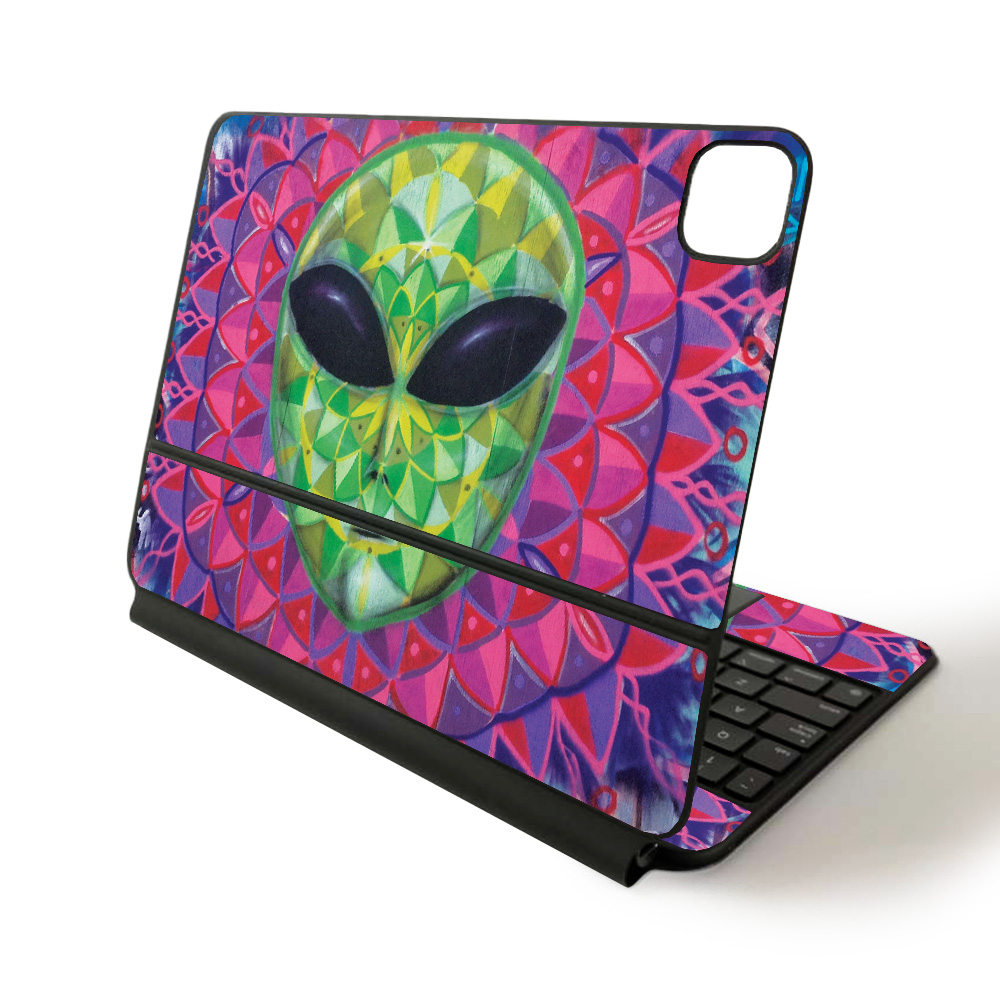 APIPSK1120-Geometric Alien Skin for Apple Magic Keyboard for iPad Pro 11 in. 2020 - Geometric Alien -  MightySkins