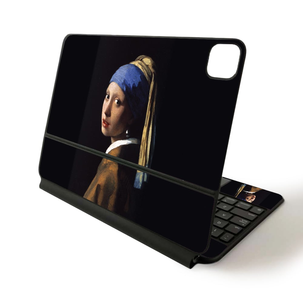 APIPSK1120-Girl With Pearl Earring Skin for Apple Magic Keyboard for iPad Pro 11 in. 2020 - Girl with Pearl Earring -  MightySkins