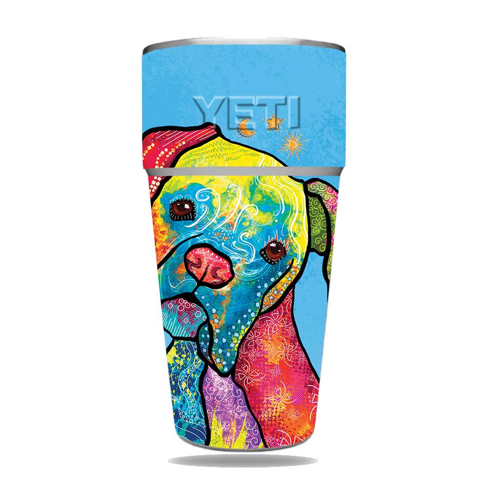 Picture of MightySkins YERAM26SI-Boxer Rainbow Skin for Yeti Rambler 26 oz Stackable Cup - Boxer Rainbow
