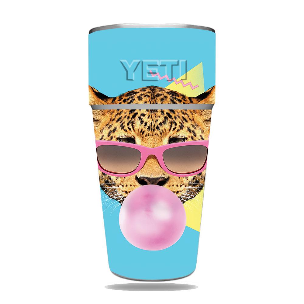 Picture of MightySkins YERAM26SI-Bubble Gum Cheetah Skin for Yeti Rambler 26 oz Stackable Cup - Bubble Gum Cheetah