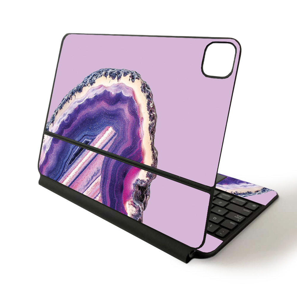 Picture of MightySkins APIPSK1120-Purple Agate Skin for Apple Magic Keyboard for iPad Pro 11 in. 2020 - Purple Agate