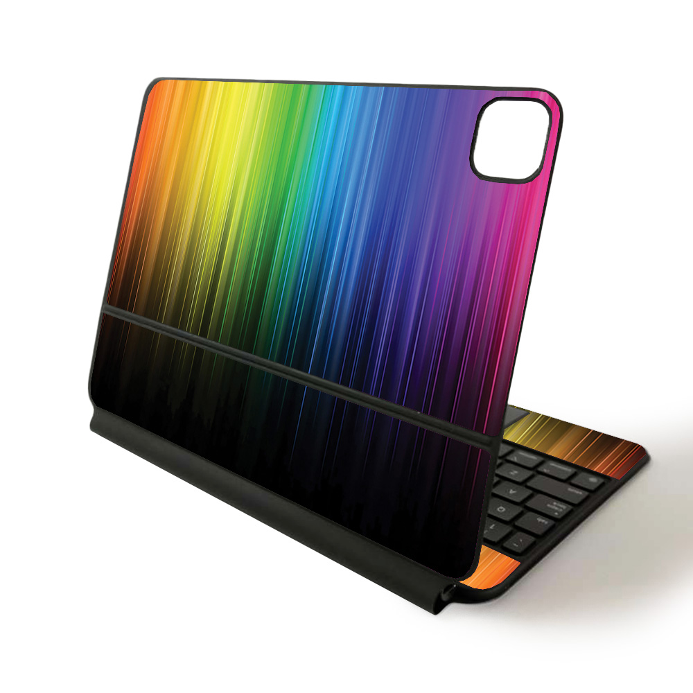 Picture of MightySkins APIPSK1120-Rainbow Streaks Skin for Apple Magic Keyboard for iPad Pro 11 in. 2020 - Rainbow Streaks