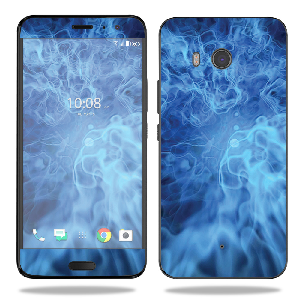 Picture of MightySkins HTCU11-Blue Mystic Flames Skin for HTC U11 - Blue Mystic Flames