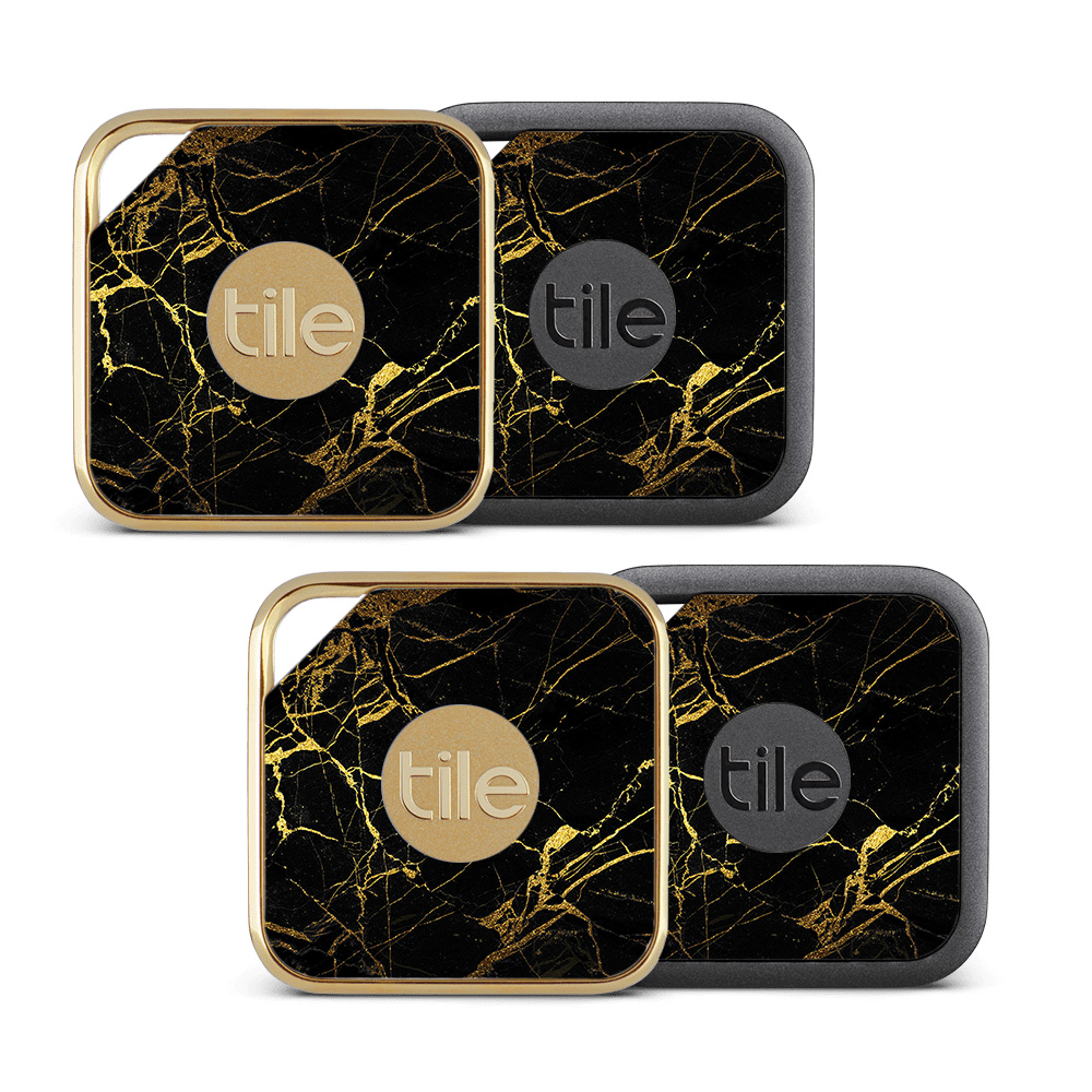 Picture of MightySkins TILEPRO-Black Gold Marble Skin for Tile Pro Sport & Style Smart - Black Gold Marble - Pack of 4