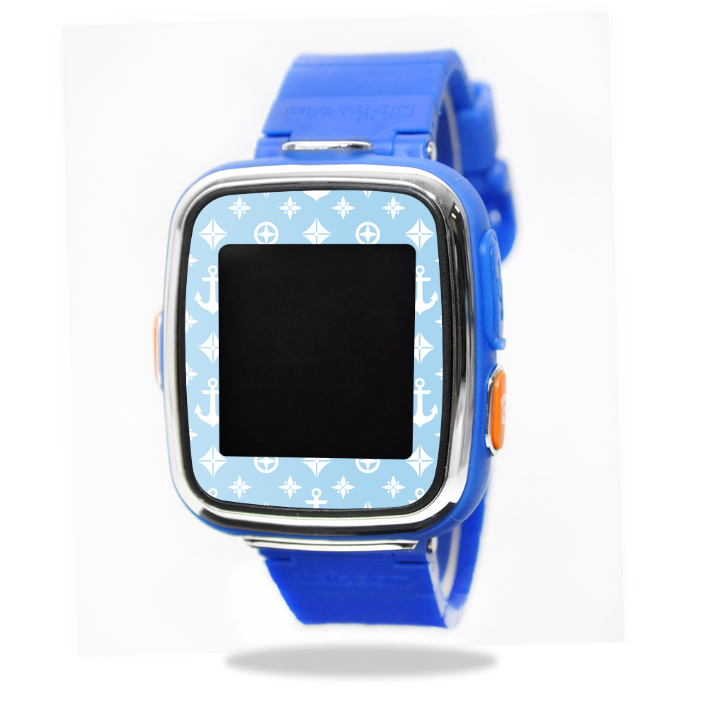 VTKIDX-Baby Blue Designer Skin for VTech Kidizoom Smartwatch DX Wrap Cover Sticker - Baby Blue Designer -  MightySkins