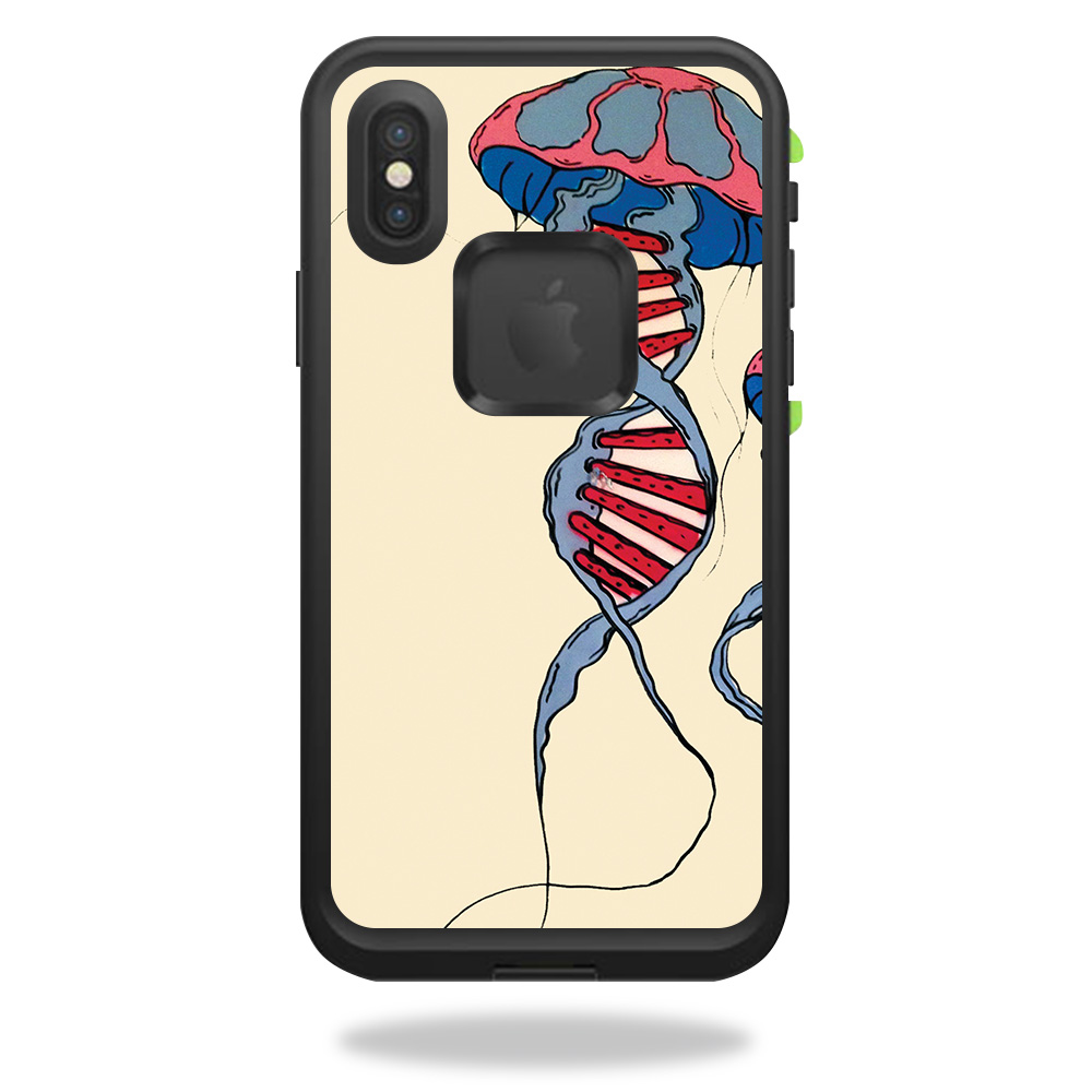 LIFIPX-dna jellyfish Skin for Lifeproof Fre iPhone X - Dna Jellyfish -  MightySkins