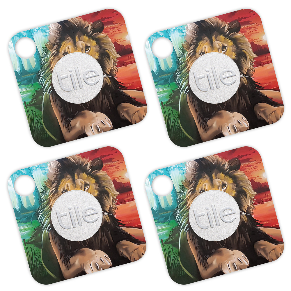 Picture of MightySkins TILEMATE-Split Lion Skin for Tile Mate - Split Lion