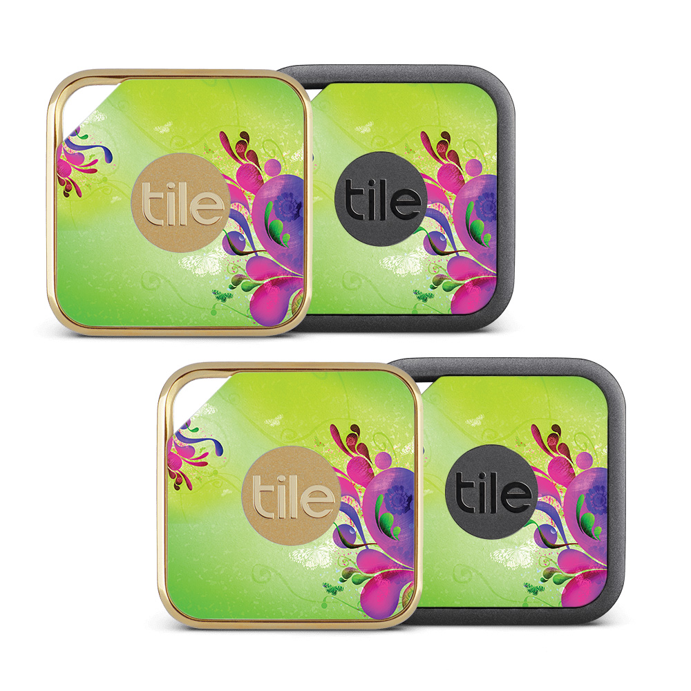Picture of MightySkins TILEPRO-Pastel Flourishes Skin for Tile Pro Sport & Style Smart - Pastel Flourishes - Pack of 4