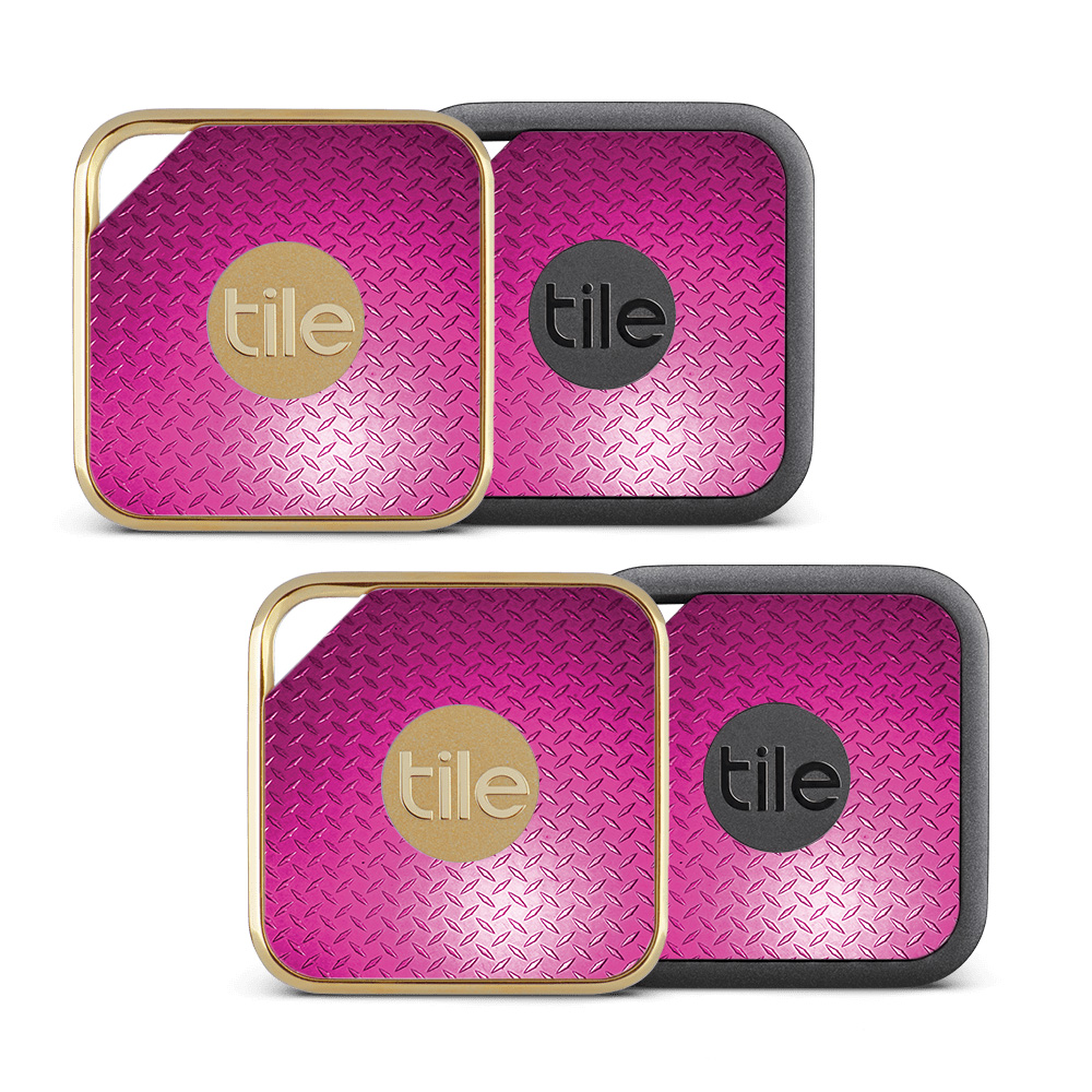 Picture of MightySkins TILEPRO-Pink Diamond Plate Skin for Tile Pro Sport & Style Smart - Pink Diamond Plate - Pack of 4