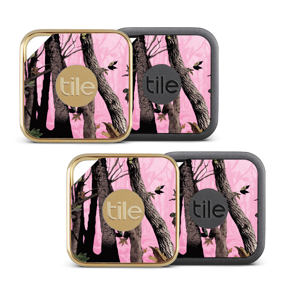 Picture of MightySkins TILEPRO-Pink Tree Camo Skin for Tile Pro Sport & Style Smart - Pink Tree Camo - Pack of 4