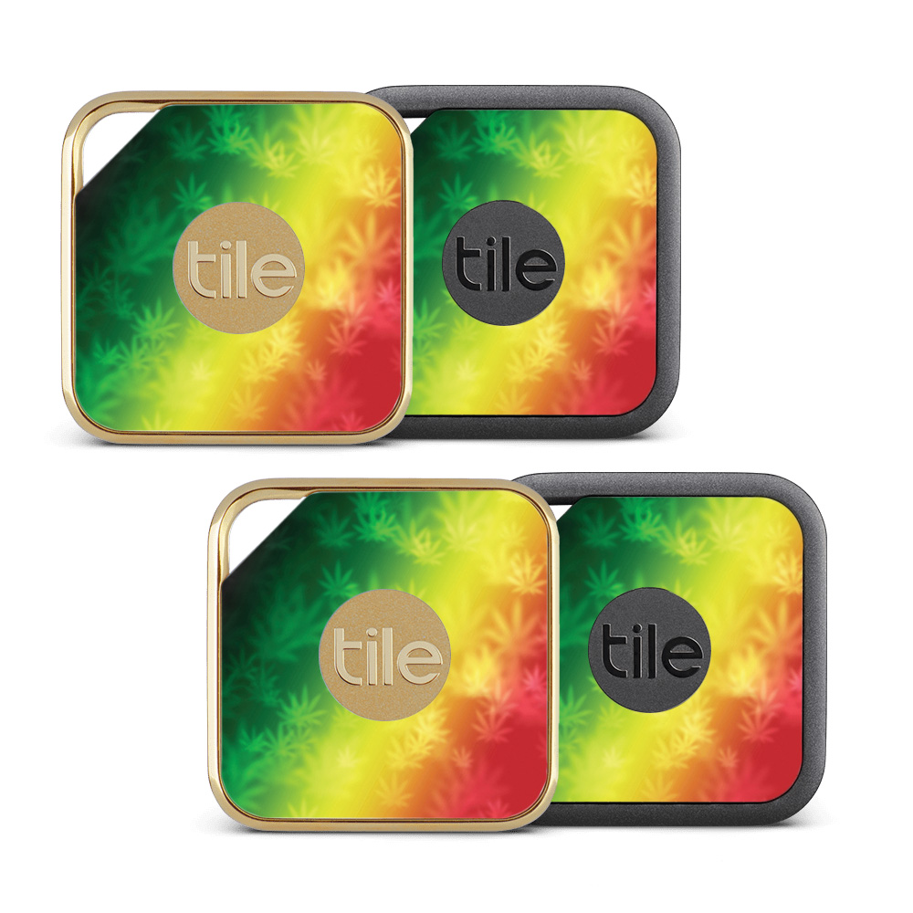 Picture of MightySkins TILEPRO-Rasta Rainbow Skin for Tile Pro Sport & Style Smart - Rasta Rainbow - Pack of 4