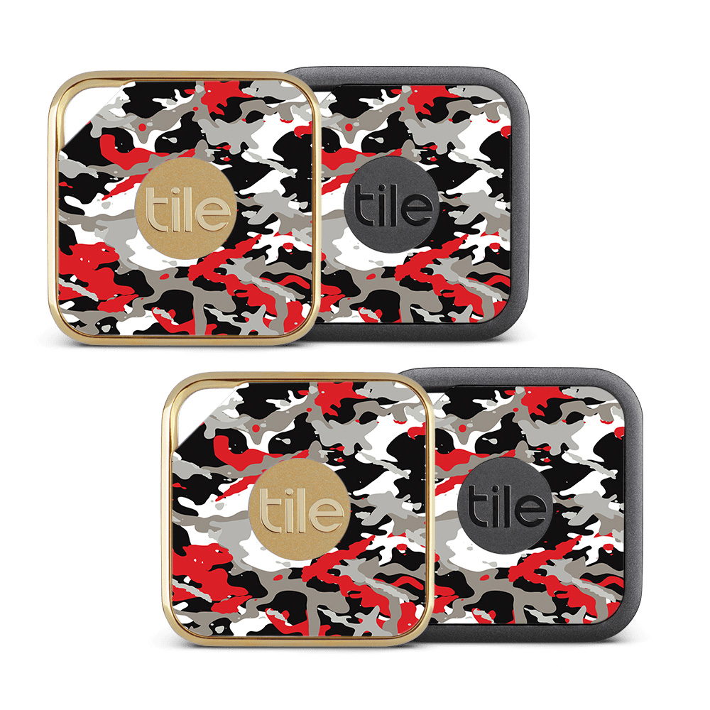Picture of MightySkins TILEPRO-Red Camo Skin for Tile Pro Sport & Style Smart - Red Camo - Pack of 4