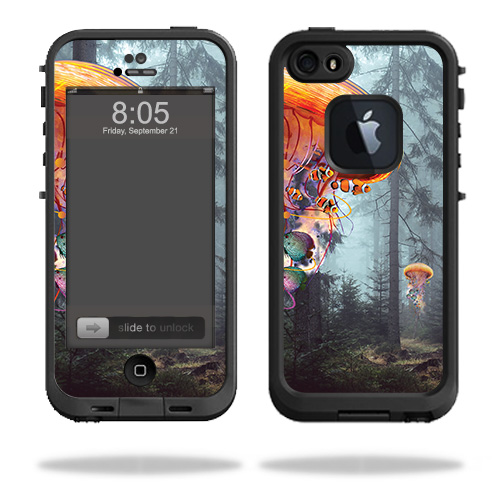 LIFIP5S-Electric Jellyfish Skin for Lifeproof iPhone 5, 5S & SE Case Fre - Electric Jellyfish -  MightySkins