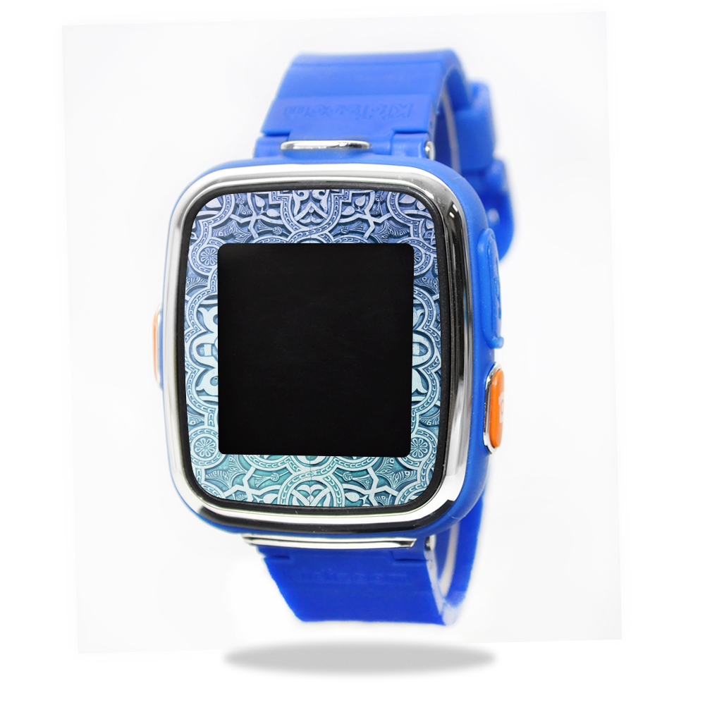 VTKIDX-Carved Blue Skin for VTech Kidizoom Smartwatch DX Wrap Cover Sticker - Carved Blue -  MightySkins