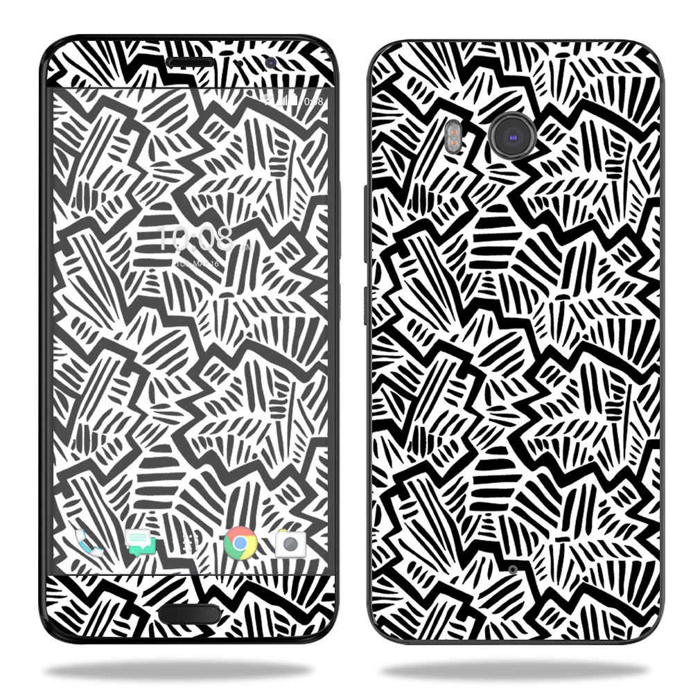 Picture of MightySkins HTCU11-Abstract Black Skin for HTC U11 - Abstract Black