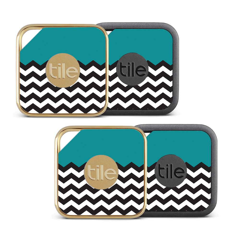 Picture of MightySkins TILEPRO-Teal Chevron Skin for Tile Pro Sport & Style Smart - Teal Chevron - Pack of 4