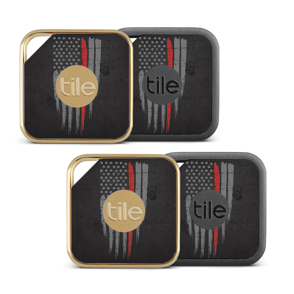 Picture of MightySkins TILEPRO-Thin Red Line Skin for Tile Pro Sport & Style Smart - Thin Red Line - Pack of 4