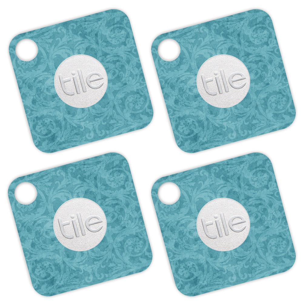 Picture of MightySkins TILEMATE-Baby Blue Jacquard Skin for Tile Mate - Baby Blue Jacquard