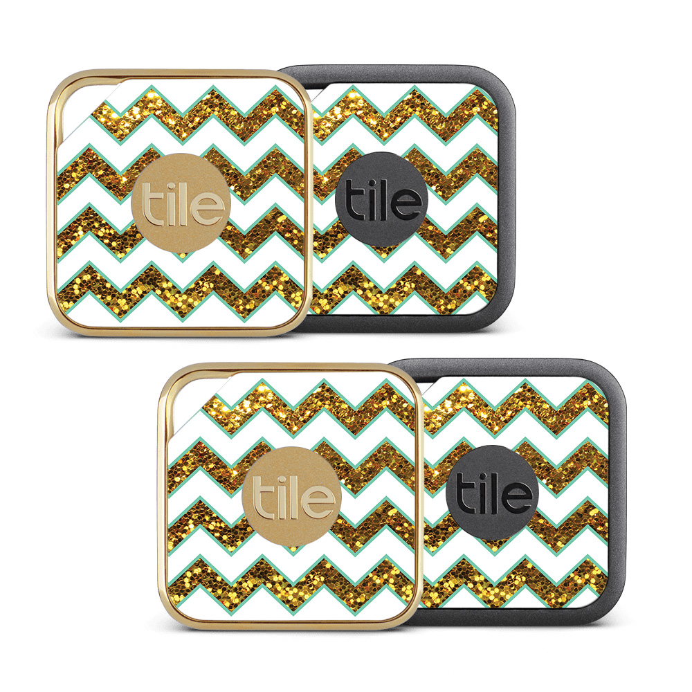 Picture of MightySkins TILEPRO-Glitzy Chevron Skin for Tile Pro Sport & Style Smart - Glitzy Chevron - Pack of 4