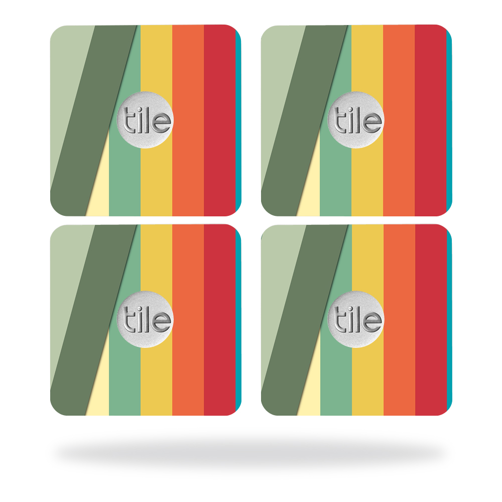 Picture of MightySkins TILESL2-Stripes Skin for Tile Slim Key Finder Wrap Cover Sticker - Stripes - Pack of 4