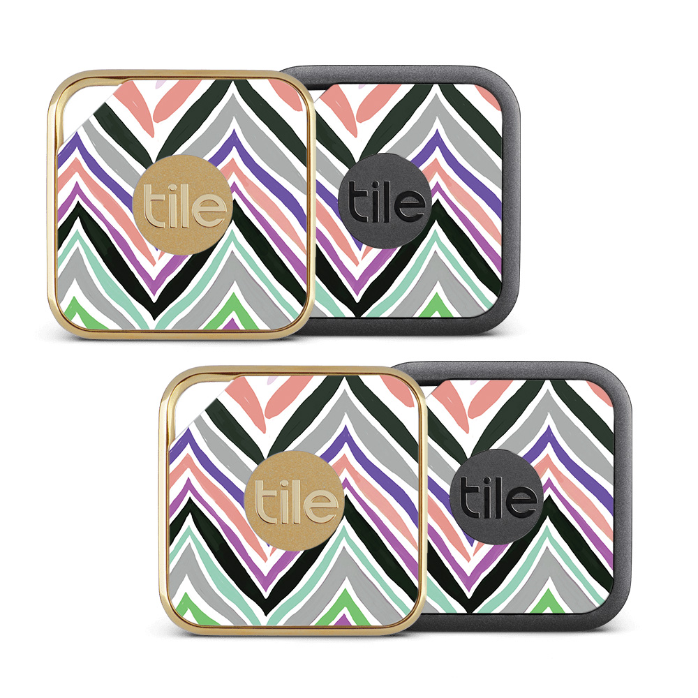 Picture of MightySkins TILEPRO-Colorful Chevron Skin for Tile Pro Sport & Style Smart - Colorful Chevron - Pack of 4