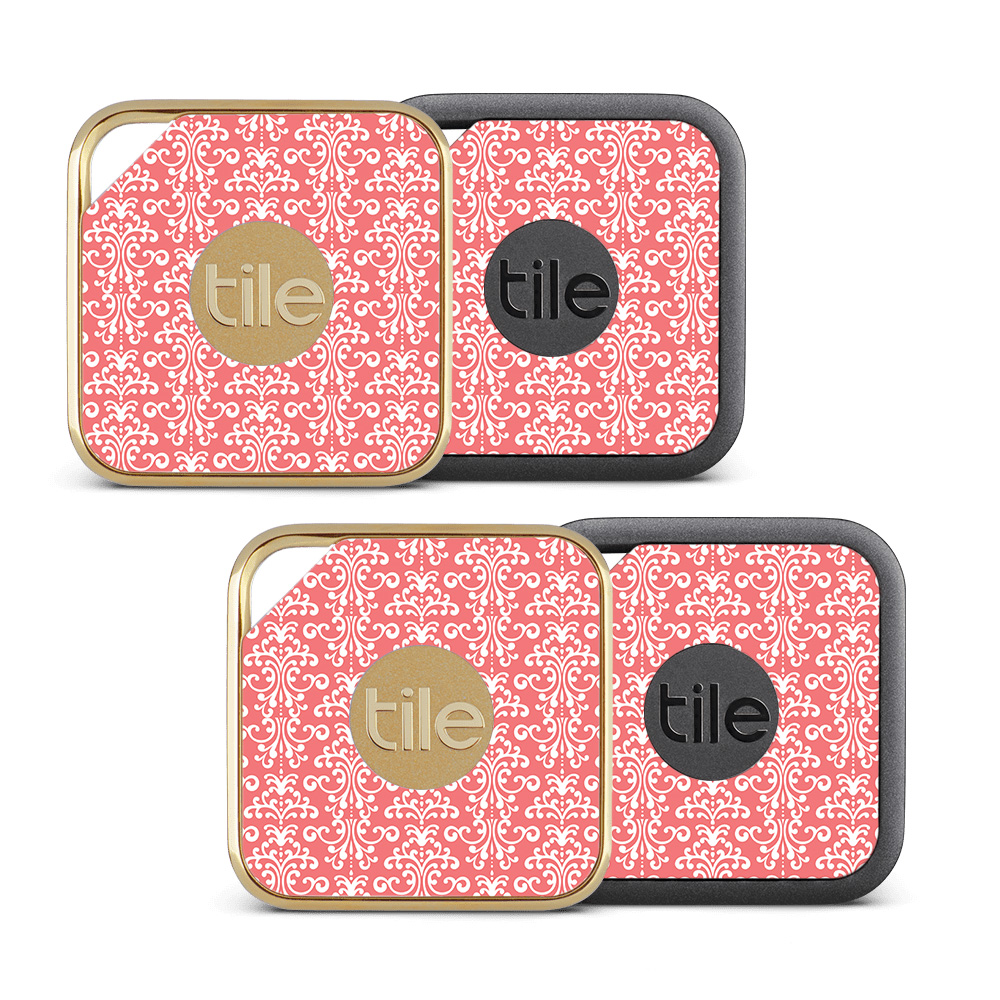 Picture of MightySkins TILEPRO-Coral Damask Skin for Tile Pro Sport & Style Smart - Coral Damask - Pack of 4