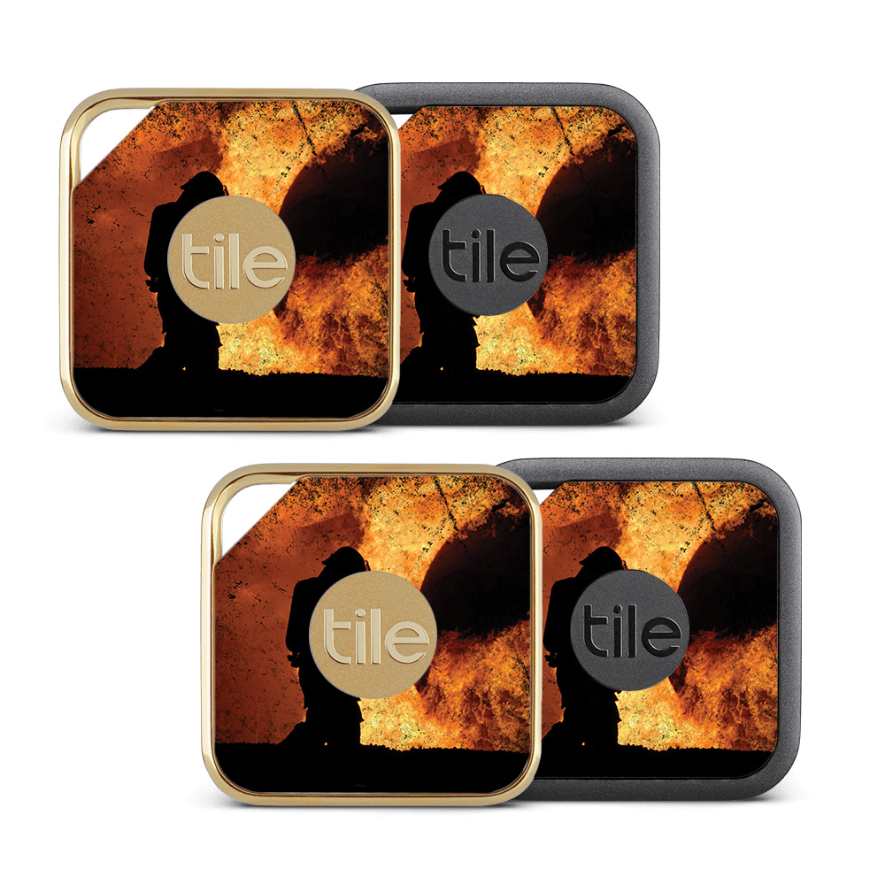 Picture of MightySkins TILEPRO-Fire Fighter Skin for Tile Pro Sport & Style Smart - Fire Fighter - Pack of 4