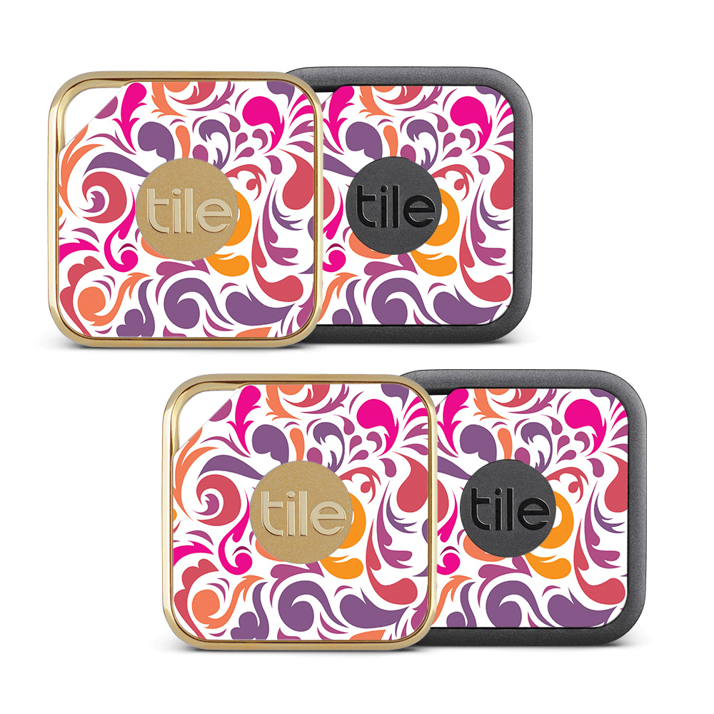 Picture of MightySkins TILEPRO-Swirly Girly Skin for Tile Pro Sport & Style Smart - Swirly Girly - Pack of 4
