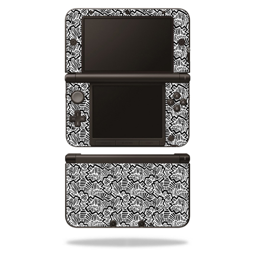 NI3DSXL-Abstract Black Skin for Nintendo 3DS XL - Abstract Black -  MightySkins