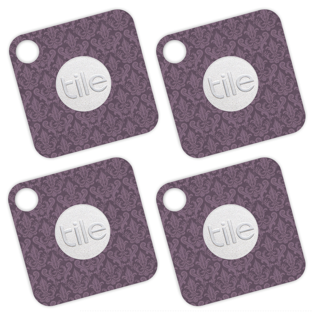 Picture of MightySkins TILEMATE-Plum Damask Skin for Tile Mate - Plum Damask