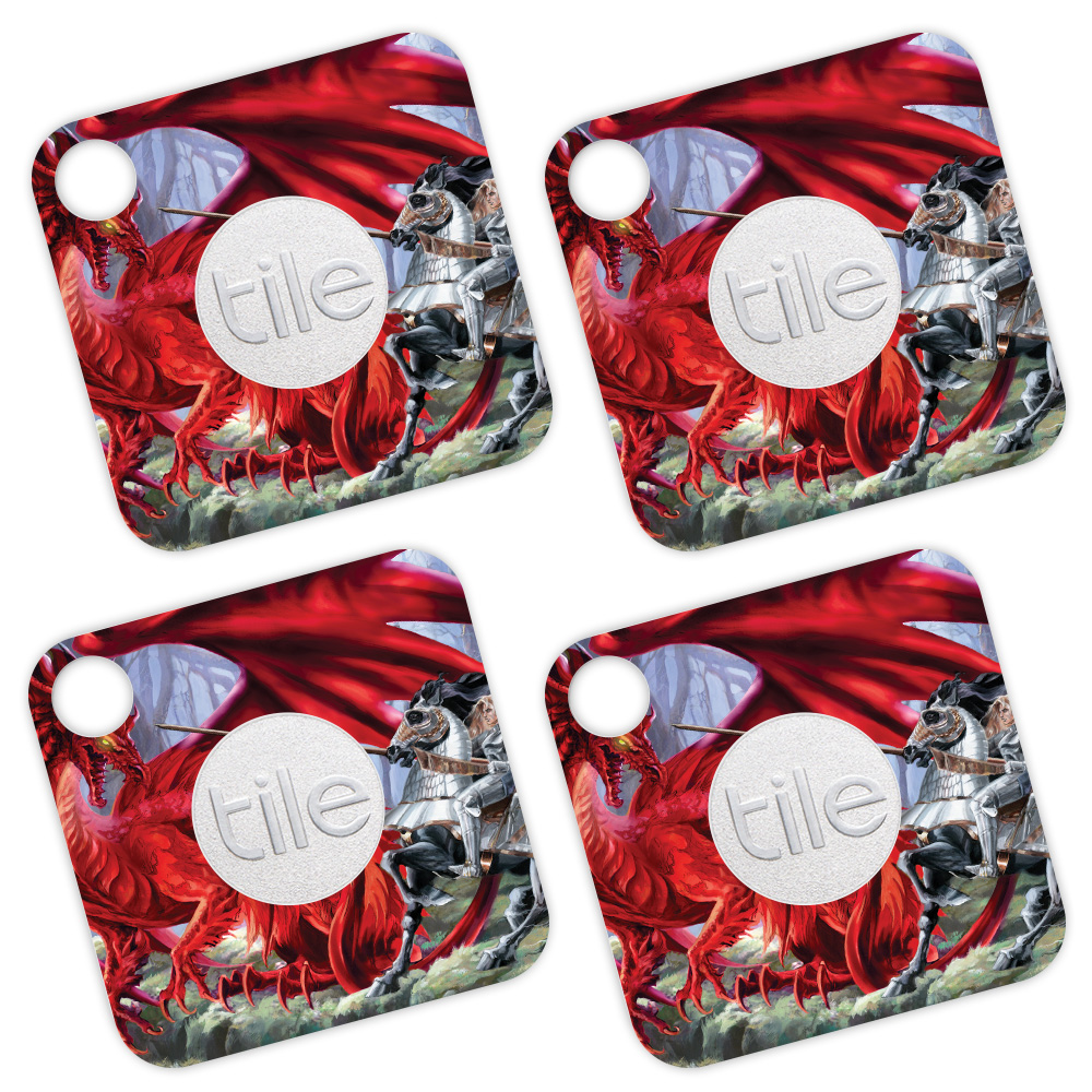 Picture of MightySkins TILEMATE-Red Dragon Knight Skin for Tile Mate - Red Dragon Knight