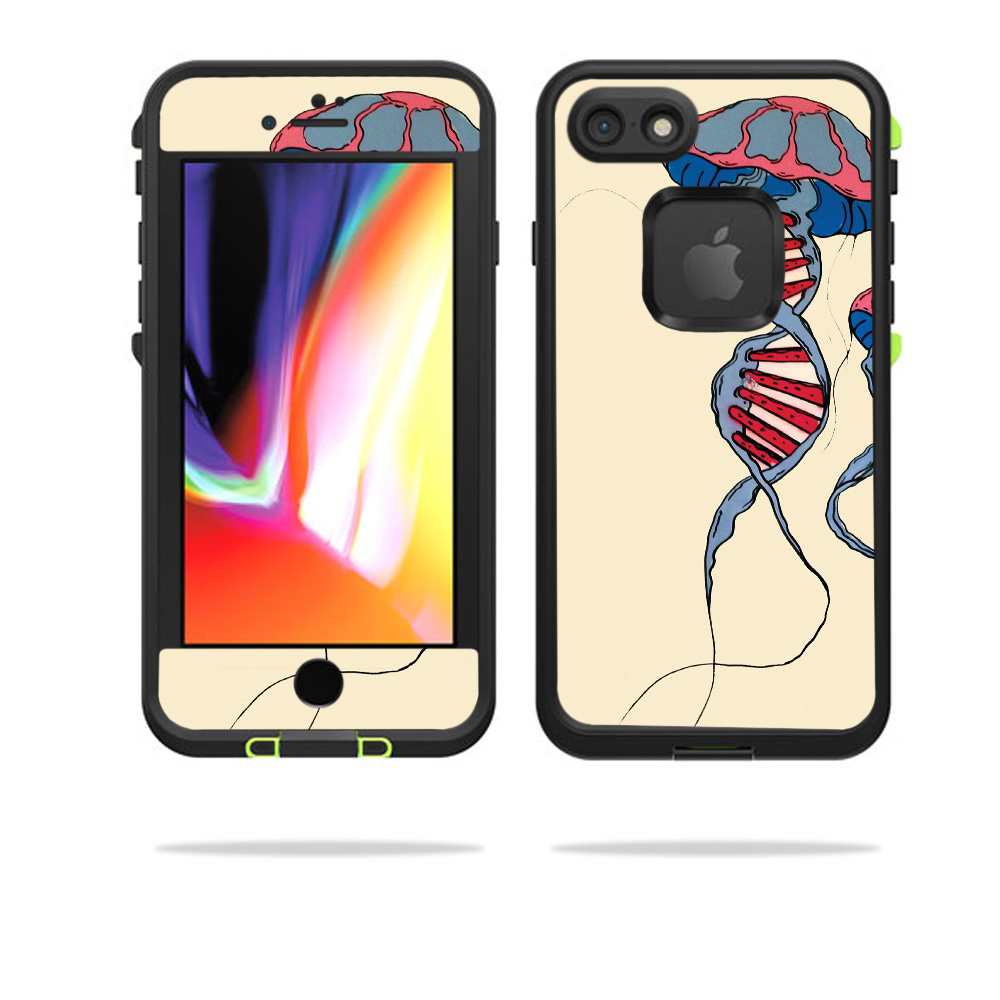 LIFIP8-dna jellyfish Skin for Lifeproof Fre for iPhone SE 2020 7 & 8 - Dna Jellyfish -  MightySkins