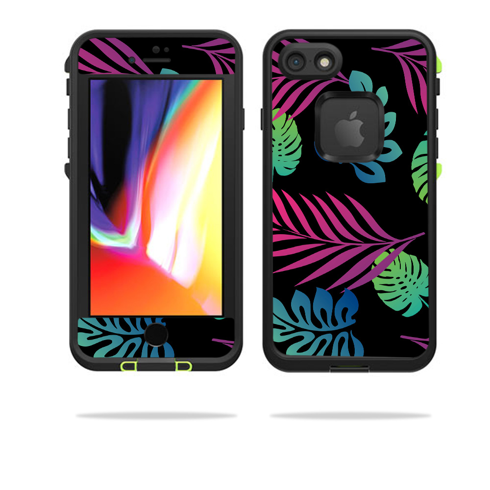 LIFIP8-neon tropics Skin for Lifeproof Fre for iPhone SE 2020 7 & 8 - Neon Tropics -  MightySkins