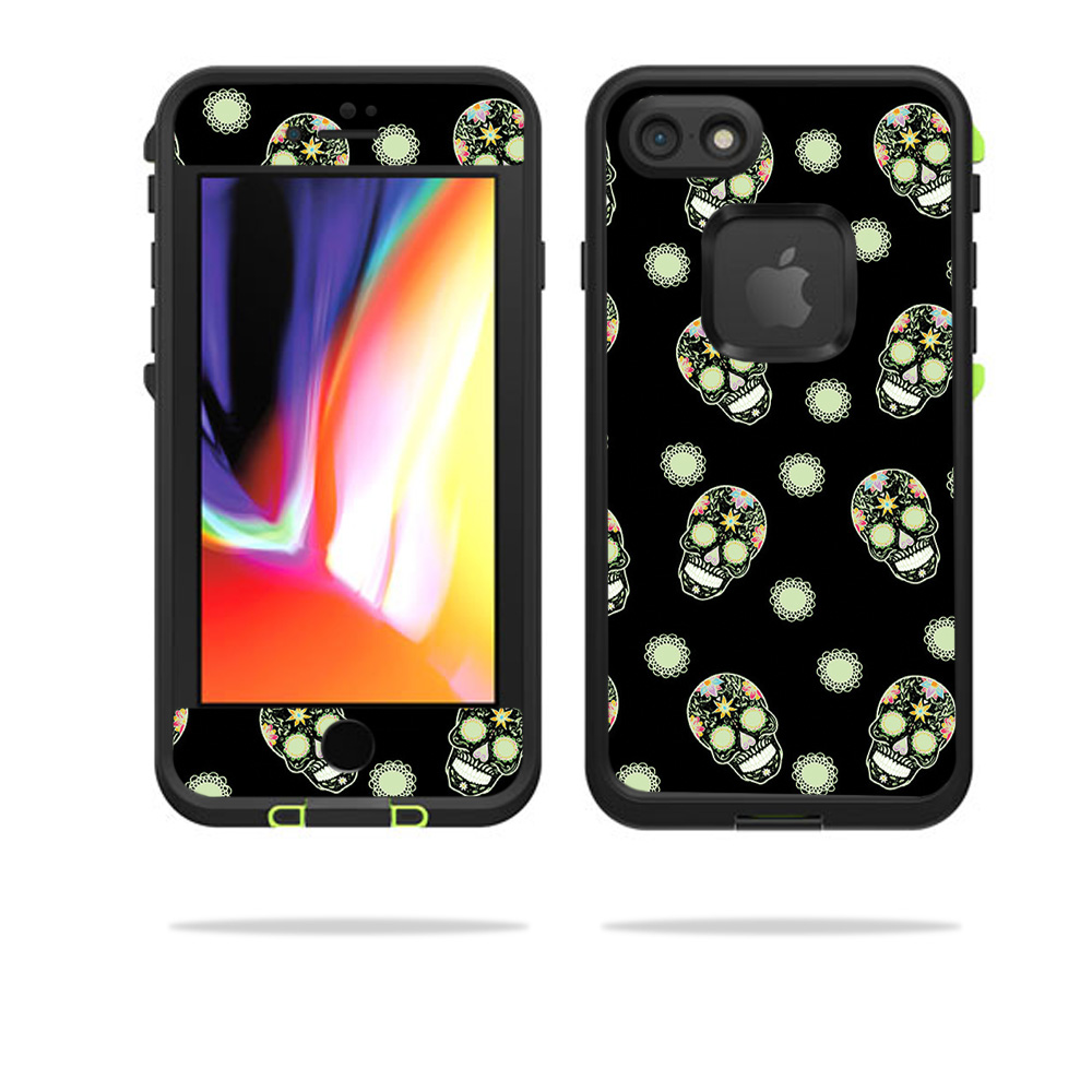 LIFIP8-nighttime skulls Skin for Lifeproof Fre for iPhone SE 2020 7 & 8 - Nighttime Skulls -  MightySkins