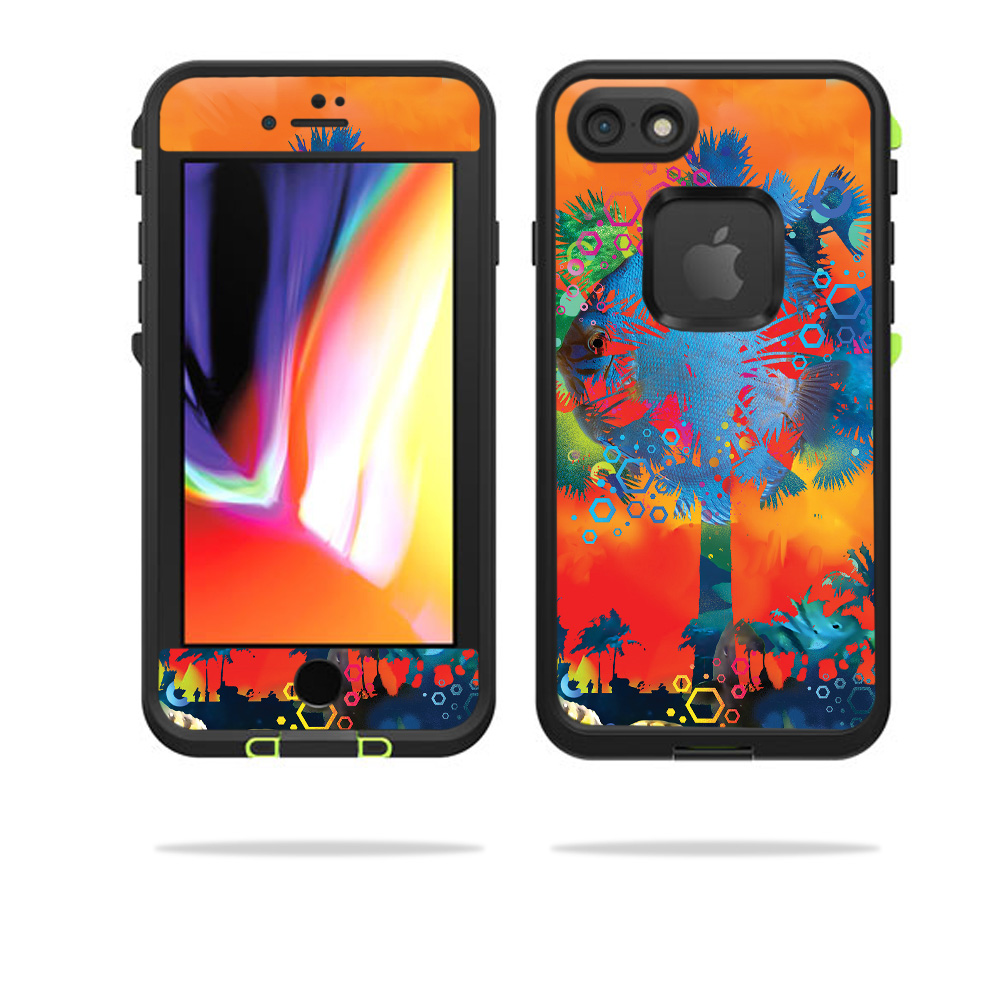 LIFIP8-Neo Palm Skin for Lifeproof Fre for iPhone SE 2020 7 & 8 - Neo Palm -  MightySkins