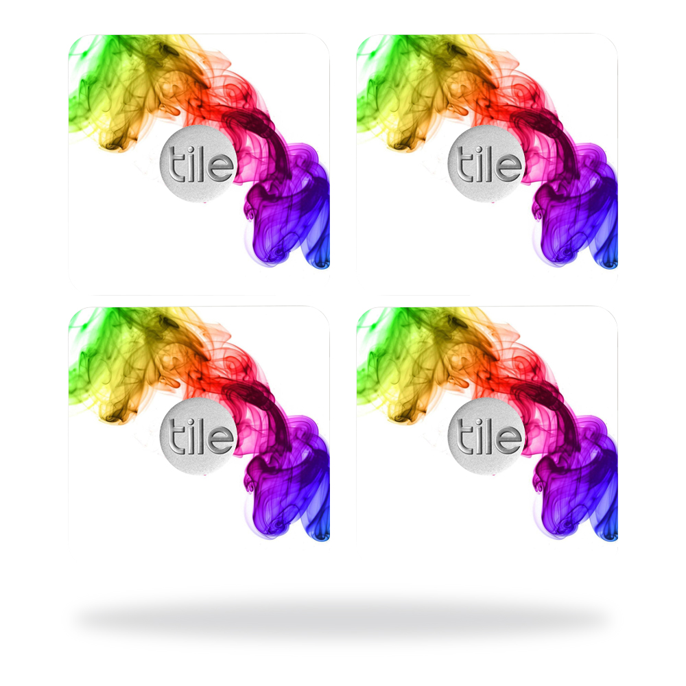 Picture of MightySkins TILESL2-Rainbow Smoke Skin for Tile Slim Key Finder Wrap Cover - Rainbow Smoke - Pack of 4