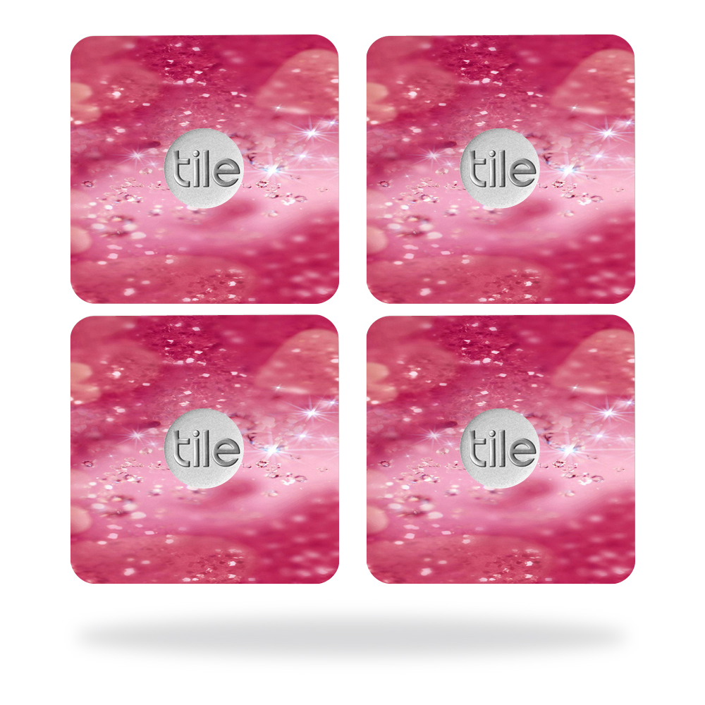 Picture of MightySkins TILESL2-Pink Diamonds Skin for Tile Slim Key Finder Wrap Cover - Pink Diamonds - Pack of 4
