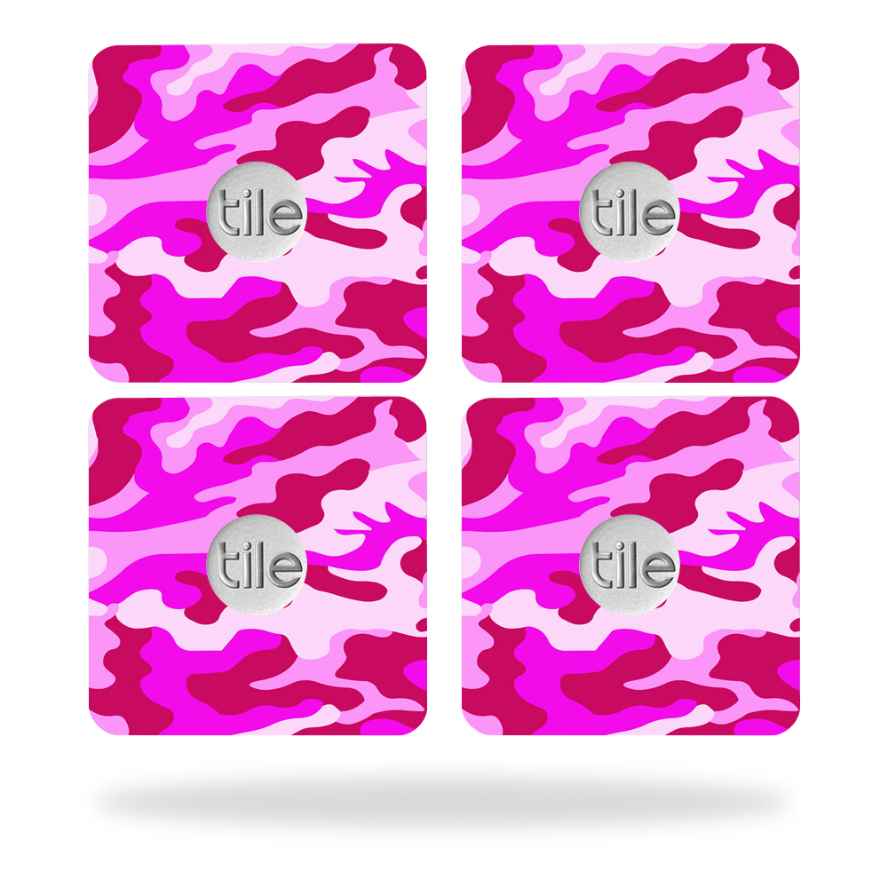 Picture of MightySkins TILESL2-Pink Camo Skin for Tile Slim Key Finder Wrap Cover - Pink Camo - Pack of 4